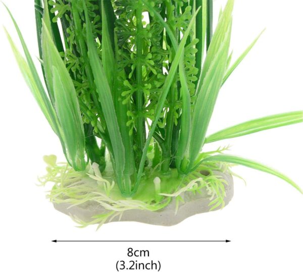 Saim 2 PCS Aquarium Artificial Underwater Plastic Plant Decor Aquatic Water Grass Fish Tank Decorations 15.7" - Image 3