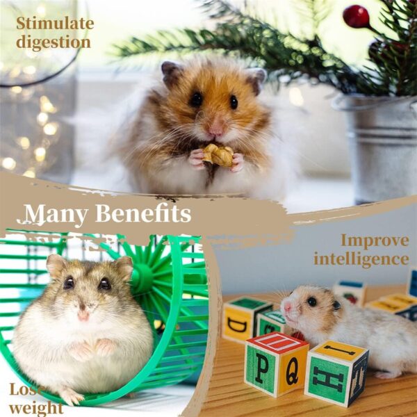 Dorakitten Guinea Pig Foraging Toys: 6 in 1 Hamster Wooden Interactive Enrichment Toy Treat Dispenser for Small Animal Funny Toys for Guinea Pigs, Chinchillas, Hamsters, Rats and Gerbils - Image 8
