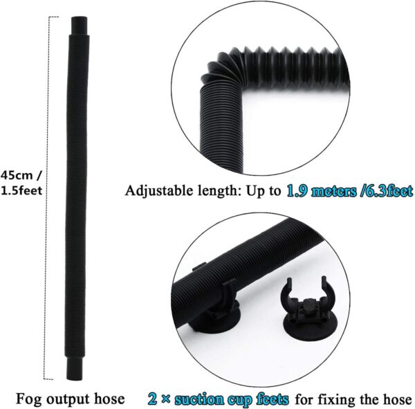 Coospider Reptile Fogger Terrariums Humidifier Fog Machine Mister 3L Large Tank 380L/hr High Volume Fog Ideal for Paludarium/Vivarium/Reptiles/Amphibians/Herps - Image 7