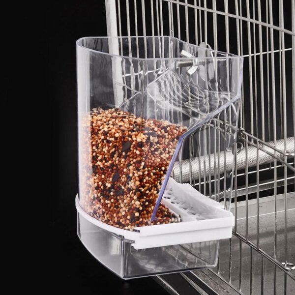 Dustproof Bird Food Feeder Hangable Feeding Box Automatic Bird Feeder Anti-spill Bird Food Container With Large Capacity - Image 4