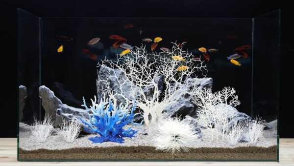 BEGONDIS 8 Pack Artificial Coral Ornament, Aquarium Plasitc Water Plants for Fish Tank Decorations (White Set) - Image 4