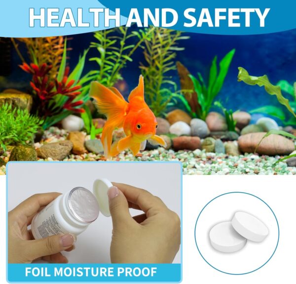 Algae Remover Aquarium,50g Fish Tank Cleaner Algaecide Tablets with Spoon,Clears Green Water,Safe for Fish and Plants,Efficient Aquatic Algae Treatment,Fish Tank Algae Remover for Ponds Fountains - Image 5