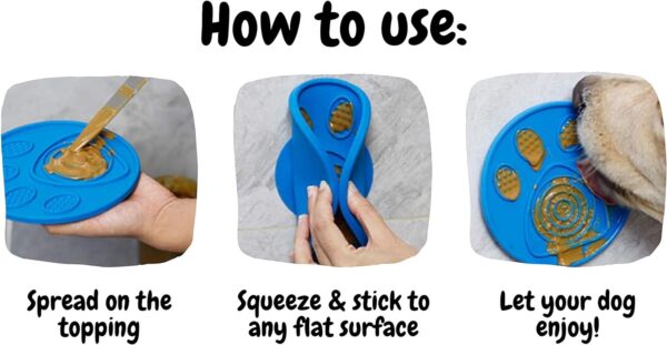 PUP PARENTS Dog Snuffle Mat and Lick Mat Combo. Puppy training, Slow feeding, stress reducing, mind game toys for small to large dogs. Treat sniffing puzzle, foraging and digging interactive play toy. - Image 7