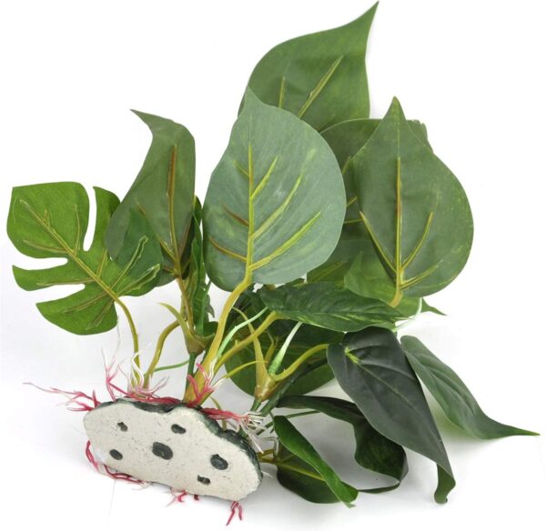 Gearmax® 24cm Artificial Fish Tank Aquarium Plant Real Look FishTank Plastic Water Plant / Grass Decoration / Ornament Green Leaves - Image 8