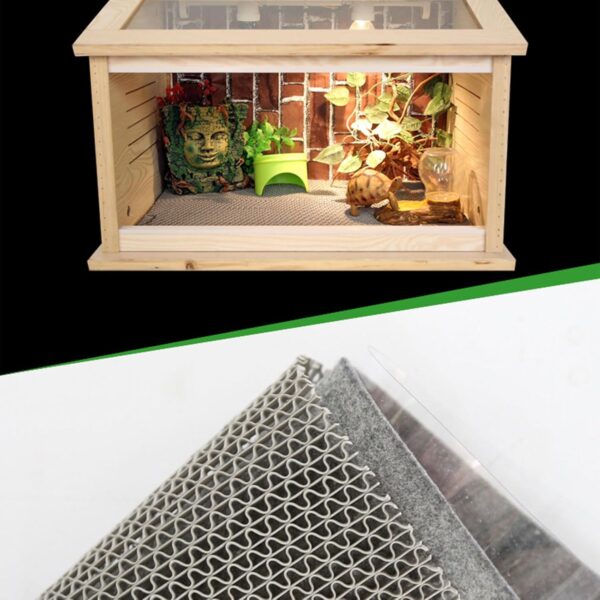 BeardedDragons Cuttable Substrate Liner For Reptiles Small Pet Bedding Mat Terrarium Decoration Mat Reptiles Cage Pad Terrarium Accessories For Substrate - Image 8