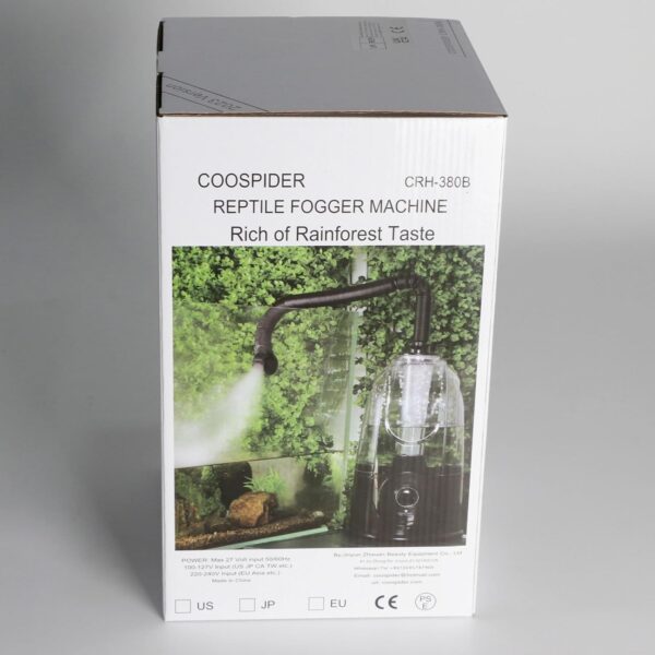 Coospider Reptile Fogger Terrariums Humidifier Fog Machine Mister 3L Large Tank 380L/hr High Volume Fog Ideal for Paludarium/Vivarium/Reptiles/Amphibians/Herps - Image 8
