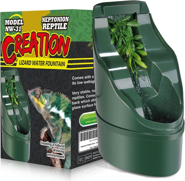 NEPTONION Reptile Chameleon Cantina Drinking Fountain water dripper comes with Feeding Tongs and Frosted Tweezer for Amphibians Insects Lizard Turtle Snake Spider Frog Gecko - Image 7