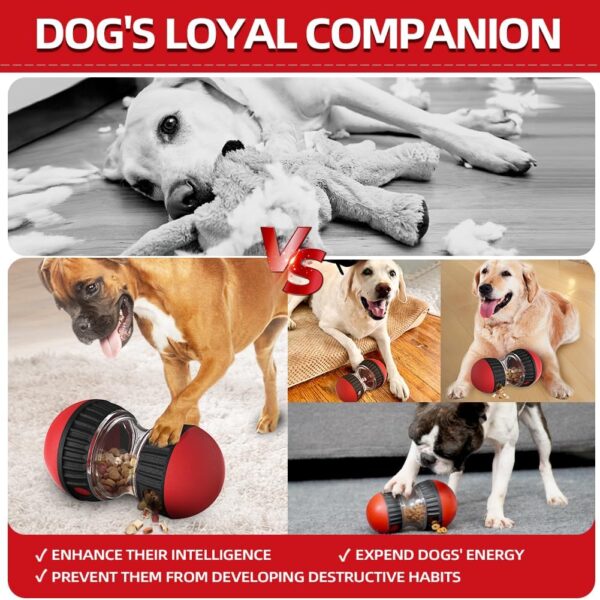 CAROZEN Interactive Dog Feeder Toy, Dog Enrichment Toy, Slow Feeder Toy for Dog Mental Stimulation, Treat Puzzle for Dog Entertainment, Food Dispenser Dog Toy - Image 7