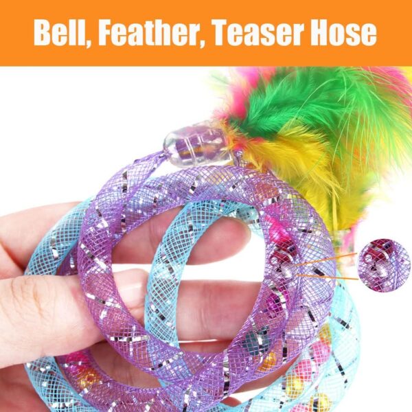 12 Pcs Cat Toys for Indoor Cats Kitten Plush Catnip Toy Cat Teeth Cleaning Toys Interactive Cat Feather Teaser Wand Spring Toy - Image 9