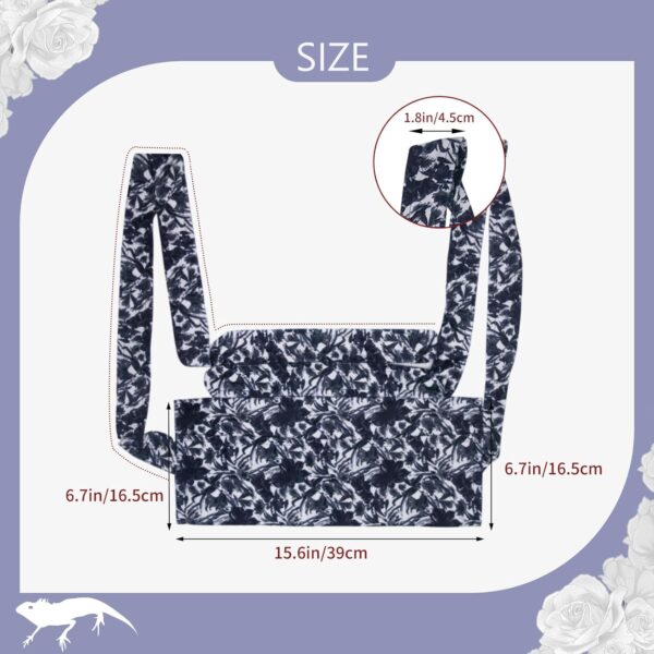 Tocwick Adjustable Bearded Dragon Carrier Leopard Gecko Sling Bag for Lizards Chameleons Hamster and Small Animal Reptile Pets Outdoor Travel Supplies - Image 4