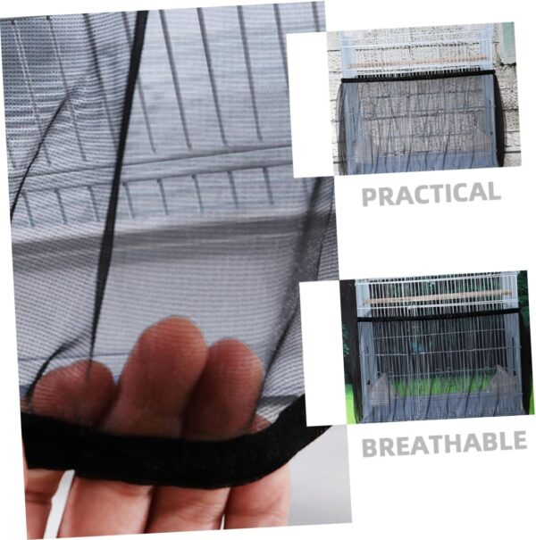 Yardwe 2pcs Birdcage Protective Cover Bird Cage Food Catcher Bird Cage Accessories Bird Cage Supplies Birdcage Covers Bird Cage Covers for Night Bird Food Catcher Bird Cage Net - Image 7