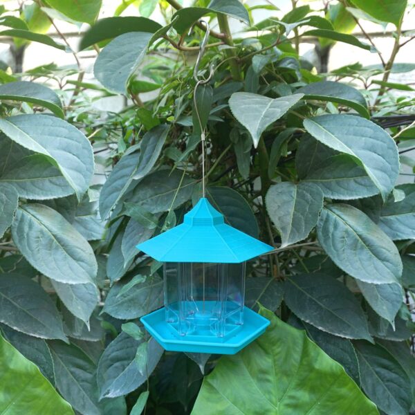 Zeqeey Hanging Mix Seed Blends Bird Feeder, Sunflower Heart Peanuts Nut Seed Birdfeeder Food Holder for Feeding Outdoor Garden Wildlife Little Birds Attracting Dunnocks Sparrows Robins - Image 7