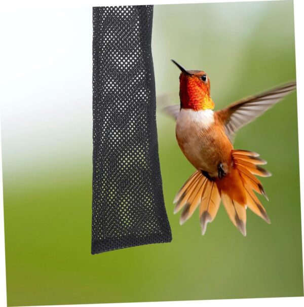 Yardwe 8pcs Bird Food Bag Mesh Bag Bird Feeder Hanging Bird Feeder Bag Drawstring Birds Feeder Bird Feeding Bags Drawstring Feeder Bag Bird Food Container Birds Feeder Socks Polyester - Image 5