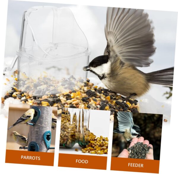 4pcs Box Birdcage Hanging Food Box Bird Feeder Bird Cage Parakeet Bird Food Pet Food Dispenser Parakeet Water Feeder Finch Bird Water Cup Parrot Cage Feeder Parrot Feeding Cup Pp BELLIFFY - Image 3