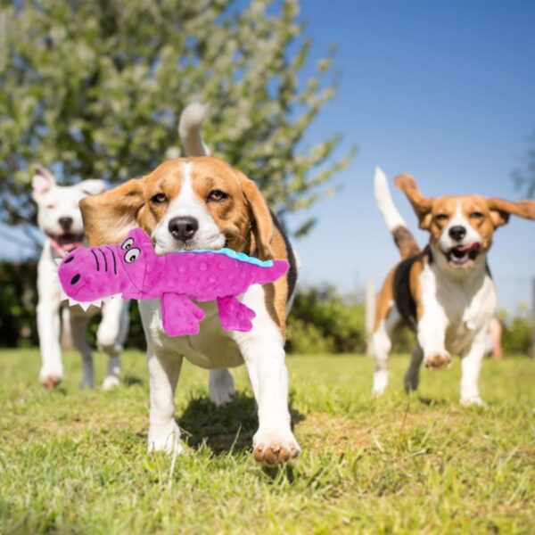 RIO Direct Squeaky Dog Toys, Sturdy Dog Plush Toys Chew Toys Dog Interactive Companion, Funny Training Toy with Crinkle Paper for Puppy Small Medium Dogs - Image 7
