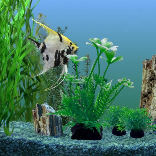 CATELL 21Pcs Fish Tank Decorations Aquarium Plants Fish Tank Plants Aquarium Plants Artificial Plastic Plants for Aquariums 9 Lifelike Styles for Aquarium Decorations Safe for All Fish - Image 5