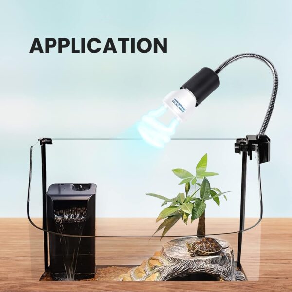DoRight UVB Light Reptile Kit 10.0 13W, E27 Screw Base UVA UVB Bulb for Tortoise AC200-240V UVB Compact Fluorescent Lamp for Lizard Chameleon Leopard Gecko Vivarium Turtle Tank (1-Pack) - Image 2