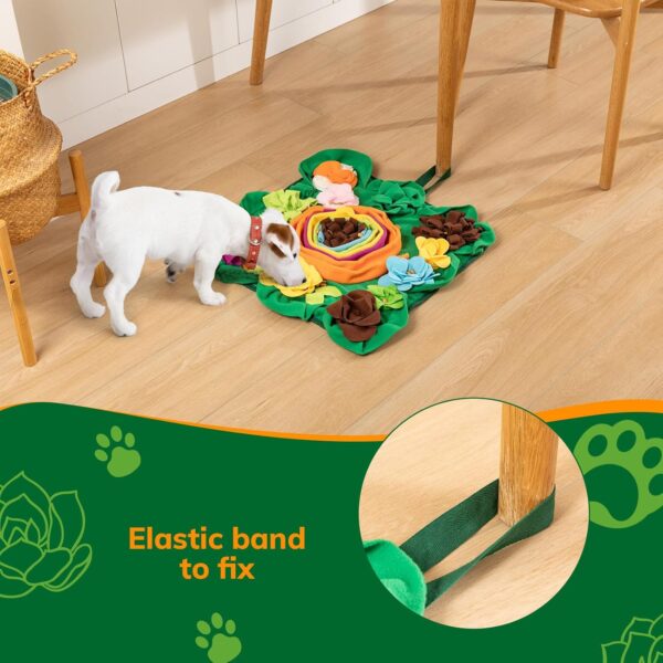 IOKHEIRA Snuffle Mat for Dogs, Interactive Feeding Game Toy for Dogs, Pet Foraging Mat for Smell Training Dog Toy for Large, Medium Small Dogs - Image 7