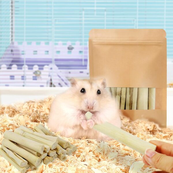 Barley Ears 300g Sweet Bamboo Sticks Rabbit Gerbil Hamster Chew Toys Pet Guinea Rat Gerbil Small Animals Chew Toys for Teeth Rabbit Boredom Breakers - Image 6