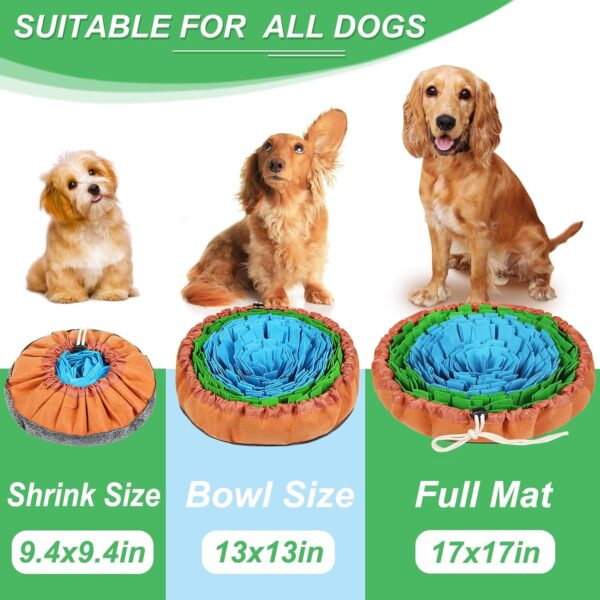 Vivifying Snuffle Mat for Dogs,Durable Dog Snuffle Mat, Washable Interactive Game Toy Dog Mat for Large Dog and Puppies（Diameter: 18in / 46cm） - Image 2