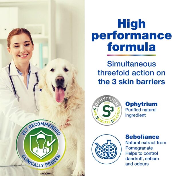 DOUXO S3 SEB - Mousse - Dog & Cat Hygiene - Oily skin - Flaky Skin - Anti-odour and Antidandruff - Hypoallergenic fragrance - Veterinary Recommended - 150ml - Image 4