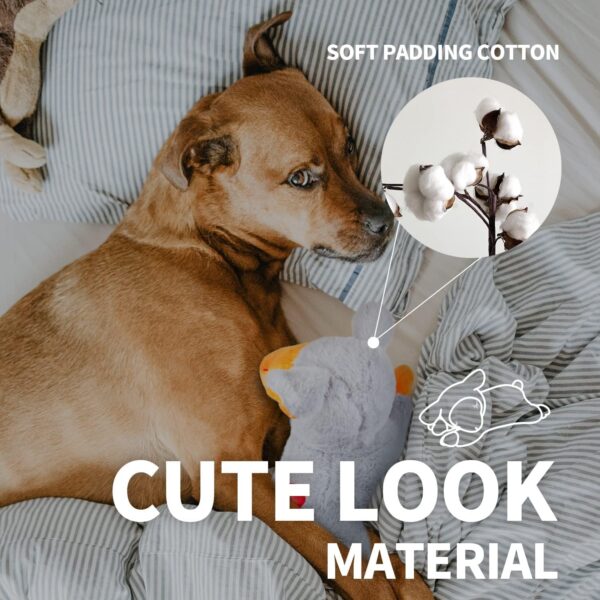 ALL FOR PAWS Little Buddy Heartbeat Toys for Puppy, Dog Snuggle Sheep Toy for Separation Anxiety Relief Behavioral aid Puppy Plush Comfort toy for Pets (Grey Sheep with Heartbeat + Warm Bag) - Image 4