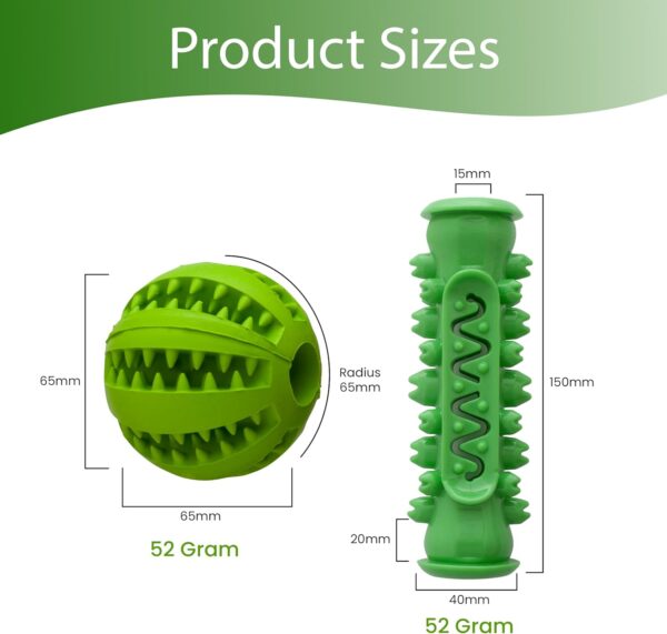 Emporium Pets Dog Dental Chew Toy With Rubber Dental Ball, Dog Toy, Dog Teeth Cleaning, Dog Chew Toy, Dog Toothbrush Toy, Dog Teeth Cleaning Products, Dog Treat Toys - Image 8
