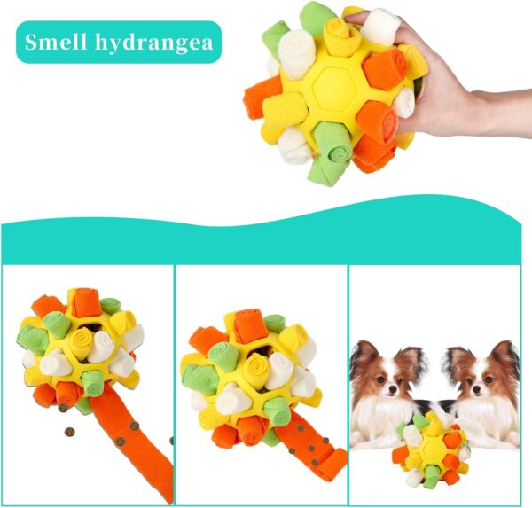 Snuffle Mat for Dogs,Interactive Dog Toys Ball,Dog Puzzle Toy,Dog Feeding Mats,Foraging Mat,Snuffle Ball for Dogs Sniffing Mat,Natural Foraging Skill,Dog Stimulation Toys for Small Medium Dog Pets - Image 3