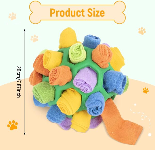 Baoblaze Snuffle Ball Toy Foraging Mat Dog Enrichment Snuffle Puppy Treat Dispenser Slow Feeder Interactive Dog Puzzle Toys for Small, Medium, Large Breeds (Green) - Image 2