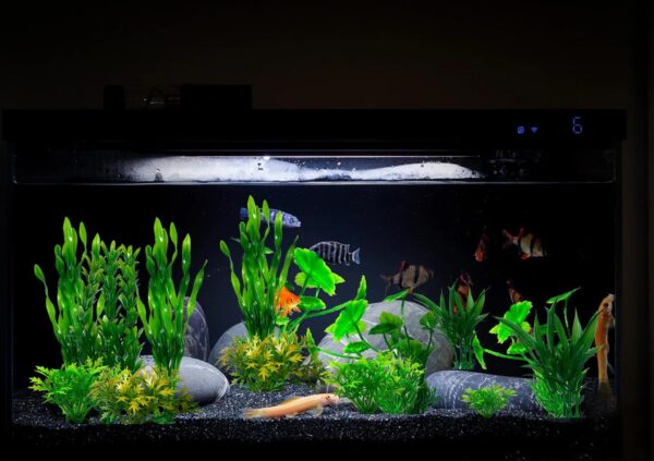 BEGONDIS 16pcs Aquarium Artificial Green Water Plants, Green Fish Tank Plastic Decorations Plant, Fake Fish Tank Decor - Image 6