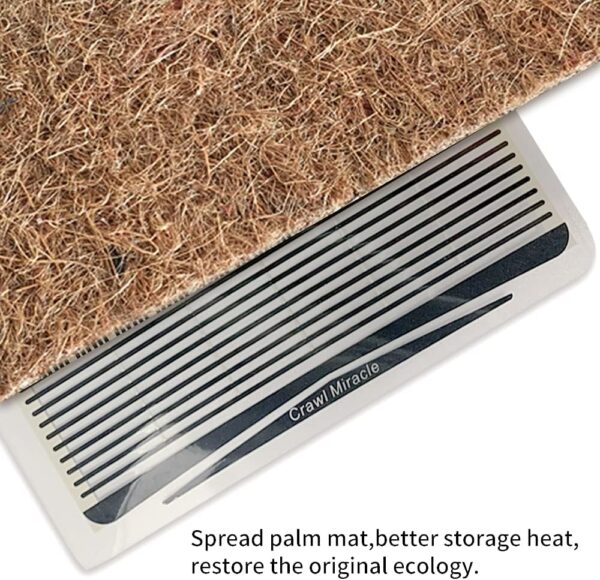 Reptile Heat Pad, Adjustable Temperature Control Lizard Terrarium Heating Mat for Small Animals Snake Turtle Bearded Dragon Gecko (25W) - Image 4