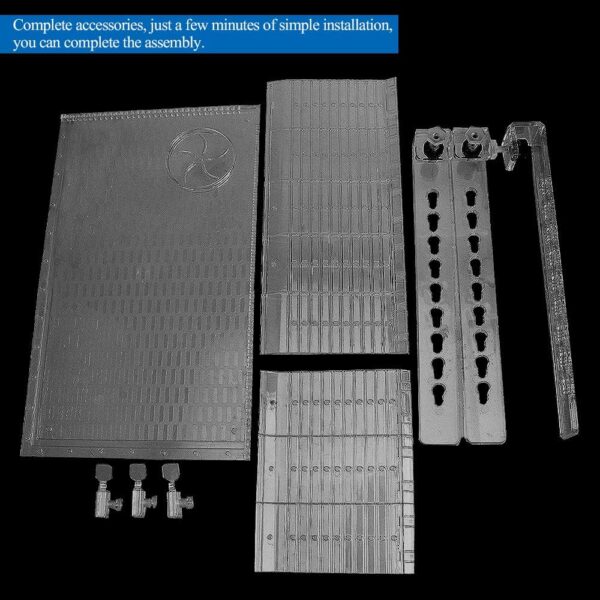 Saim Turtle Basking Platform Hanging Acrylic Turtle Terrarium Ramps Large Tortoise Habitat Non-Toxic Reptiles Platform - Image 5
