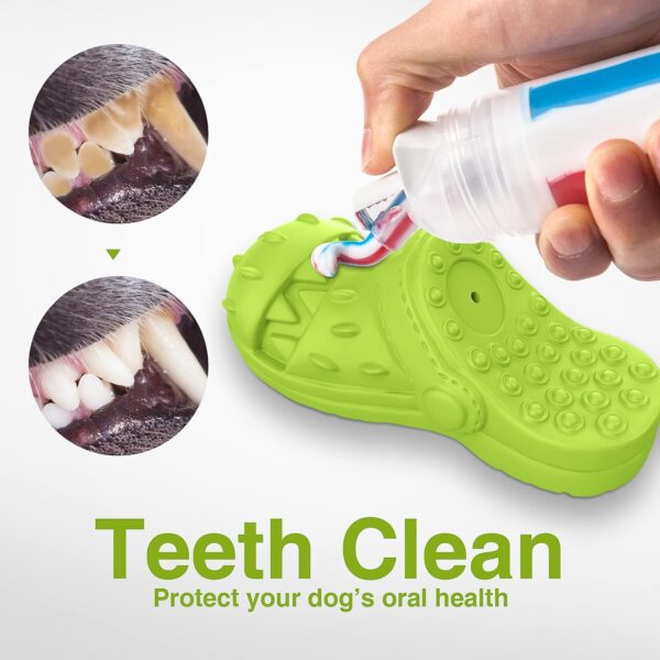 RUXAN Dog Chew Toys for Aggressive Chewers - Durable Squeak Interactive Dog Toys for Teeth Cleaning, Non-Toxic Natural Rubber Dog Toy for Small Medium Large Breeds, Chew and Chase - Image 3