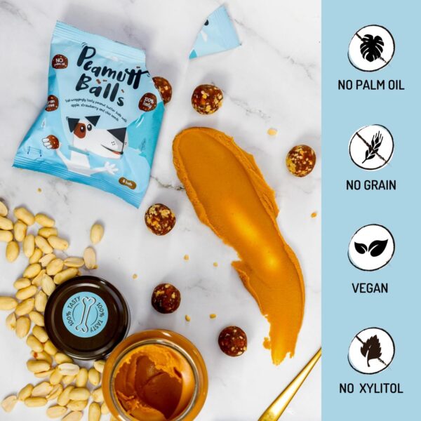 Peamutt Butter Balls, 10 x 45g, Peanut Butter Dog Treat, Formulated for Dogs, No Palm Oil, Feed as a Treat or Reward, Suitable for Dogs over 4 Months - Image 4