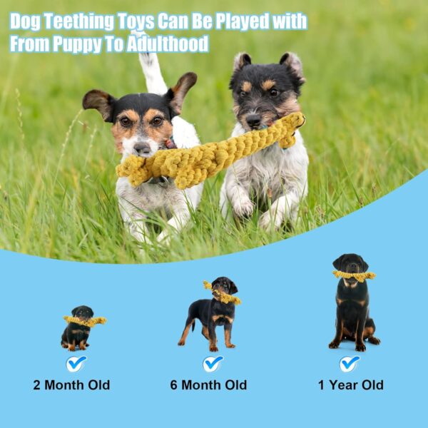 Puppy Teething Toys Indestructible Dog Toys Dog Chew Toys from 8 weeks Giraffe Carrot Dog Toy Tough Dog Rope Toy for Boredom Small Middle Dog - Image 5