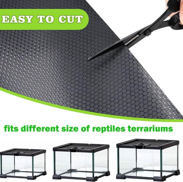 XIEHUZA Bearded Dragon Tank Accessories, Non-Adhesive Reptile Carpet Bedding Substrate for Terrarium, Reptile Mat Terrarium Liner Tank Flooring for Leopard Gecko, Snake, Lizard and Tortoise, 18x80 IN - Image 5