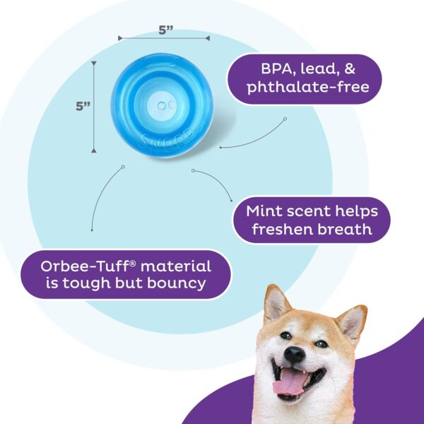 Planet Dog Orbee-Tuff Snoop Interactive Treat Dispensing Dog Toy, Large, Blue - Image 4