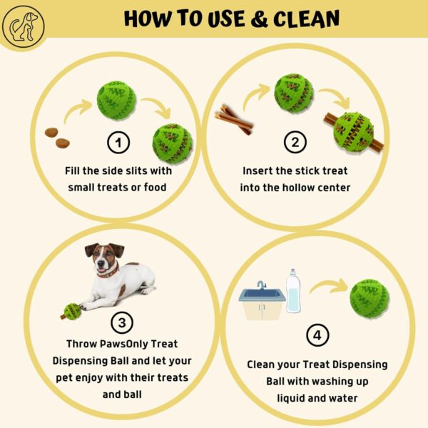 PawsOnlyUK Interactive Dog Toys for Boredom Dog Puzzle Toys Puppy Teething Toys for Small Large Dogs Dog Chew Toys (Small, GREEN) - Image 5