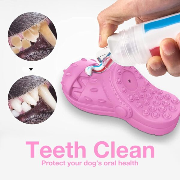 RUXAN Indestructible Dog Toys - Squeaky Dog Chew Toys with Milk Flavor, Toughest Natural Rubber Dog Interactive Toy for Small Medium Large Aggressive Chewers Chew and Chase - Image 4