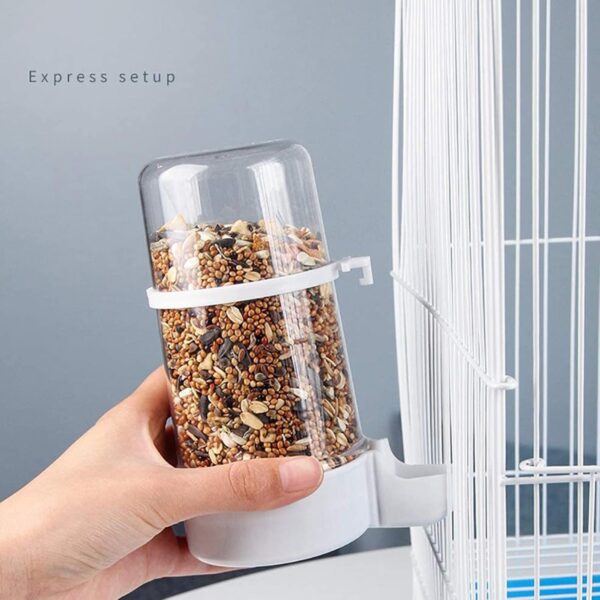Bird Automatic Feeder for Cage Automatic Drinker Bird Food Water Bowl Bird Feeder and Waterer for Pet Parrot Cage - Image 2