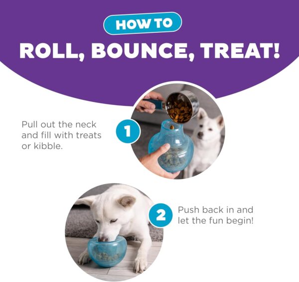 Planet Dog Orbee-Tuff Snoop Interactive Treat Dispensing Dog Toy, Large, Blue - Image 5