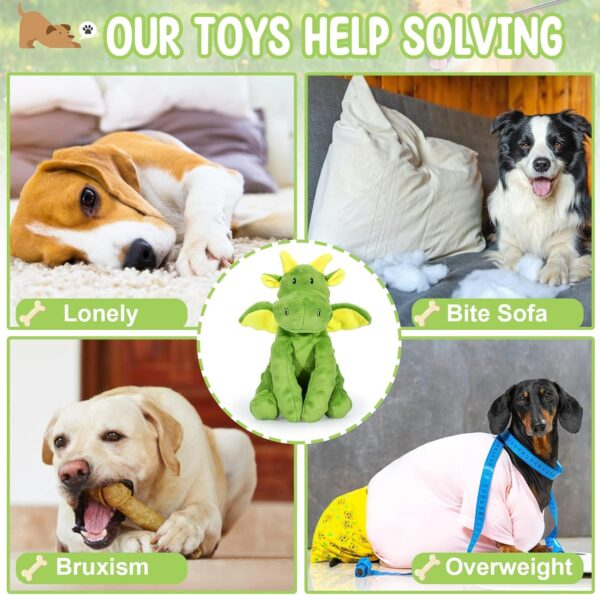 Verla Squeaky Dog Toys Soft Plush Dog Toy with Crinkle Paper Stuffed Dog Chew Toys Indestructible Dog Toys Interactive Dog Teething Toys Tug of War Dog Toys for Small Medium Breed Dogs - Birthday Gift - Image 5