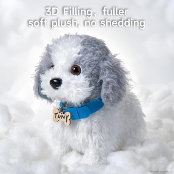 OR OR TU Walking Dog Toys for Kids, Plush Electronic Pets Dog Singing Puppy, Toy Dogs Walk and Bark on a Lead, Interactive Toys Dog for Kids 3 4 5 6 7+ Years Old Girls Boys Gift - Image 3