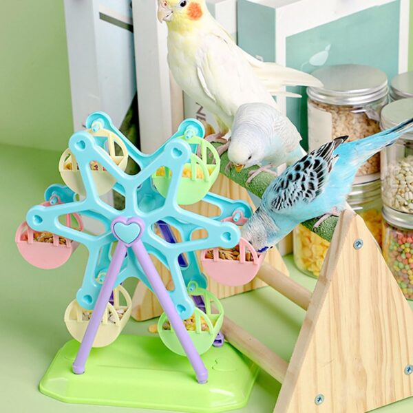 Parrots Budgies Cage Toy Colorful Food Container Parrot Parakeets Foraging Toy Bird Feeder Food Dispenser Toy - Image 6