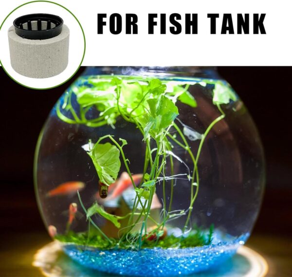 Aquatic Plants Fixed Ring Set Aquarium Plant Weights Pot Anti-Floating Ceramic Plant Fixing Basket Base Aquarium Plant Holder Rings Aquarium Landscape Decoration Fish Tank Accessories - Image 3