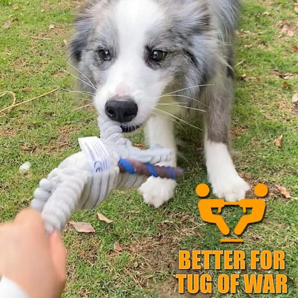 Speedy Panther Squeaky Dog Toys for Large Dogs Elephant Plush Dog Toys for Boredom Soft Dog Rope Toys for Small Medium Large Dogs - Image 2