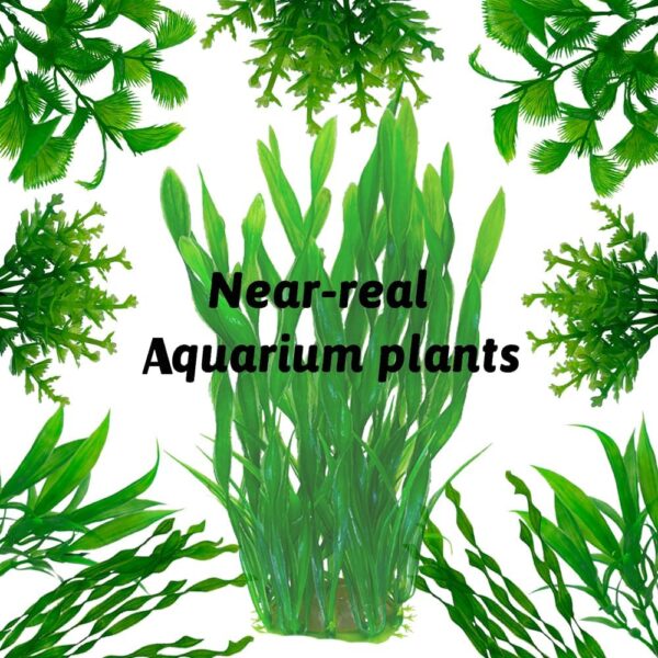 Aquarium Plants, 25pcs Fish Tank Decor Green Plants Artificial Aquarium Decorations Plastic Plants for Aquarium Simulation - Image 7