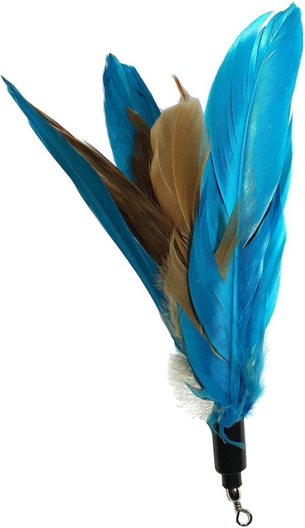 onebarleycorn Cat Toys Feather Refills for Cat Wand Toys Interactive include Replacement Feathers - Image 4