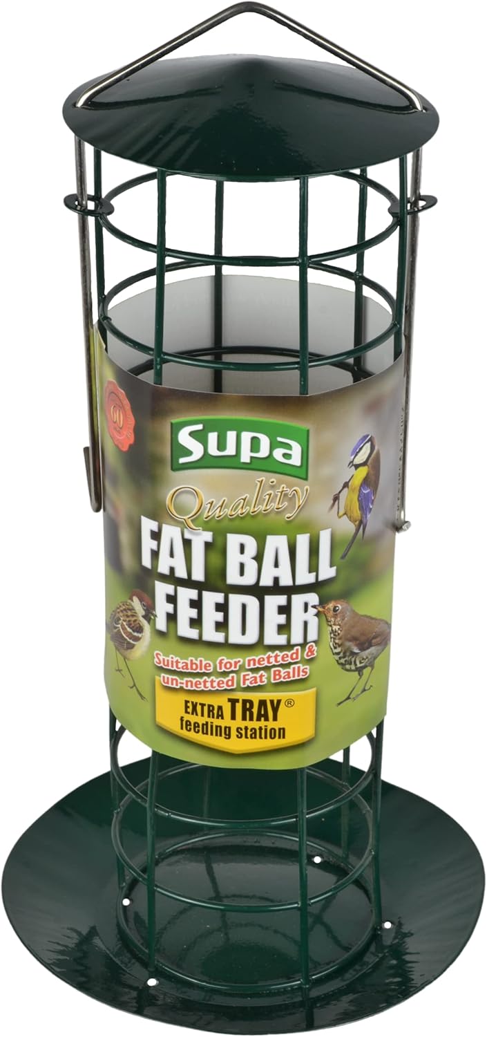 Supa Fat Ball Feeder & Tray Is Designed To Hold Both Netted And Un-netted Fat Balls. The Tray Acts Both As A Feeding Station & Also Stops Food From Falling On To The Ground Thus Discourages Vermin. - Image 6