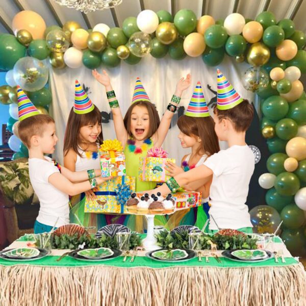86PCS Reptile Party Favors 50PCS Reptile Stickers 36PCS Reptile Slap Bracelets Alligator Lizard Gecko Snake Turtle Snap Bracelet Reptile Stickers for Kids Reptile Party Supplies Decorations Gifts - Image 7